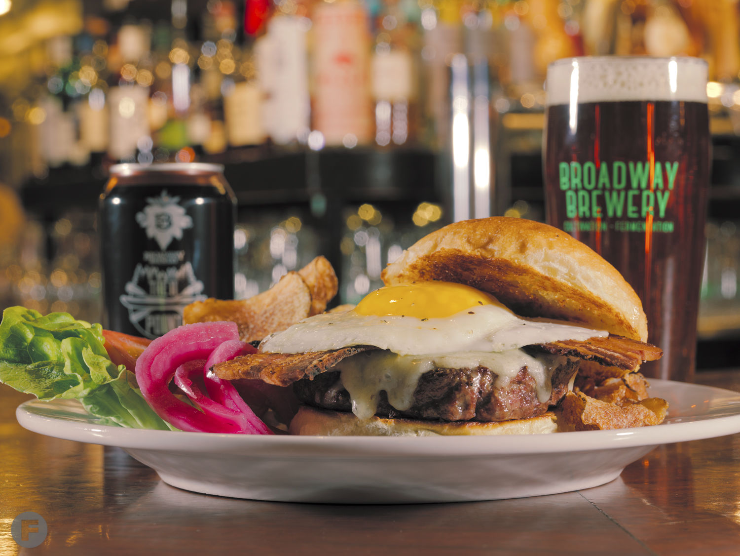 Wagyu Burger at Broadway Brewery